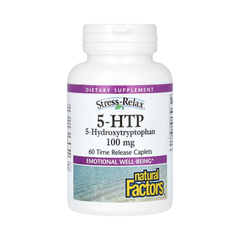 Natural Factors, Stress-Relax, 5-HTP, 100 Mg, 60 Time Release Caplets