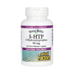 Natural Factors, Stress-Relax, 5-HTP, 50 Mg, 60 Time Release Caplets