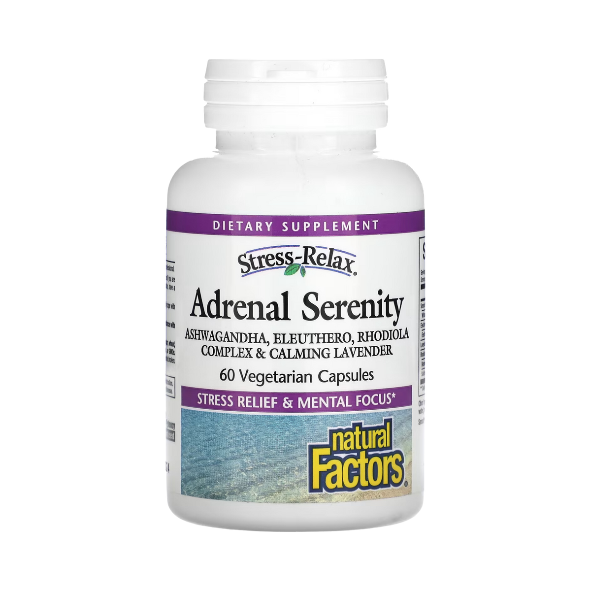 Natural Factors, Stress-Relax, Adrenal Serenity, 60 Vegetarian Capsules