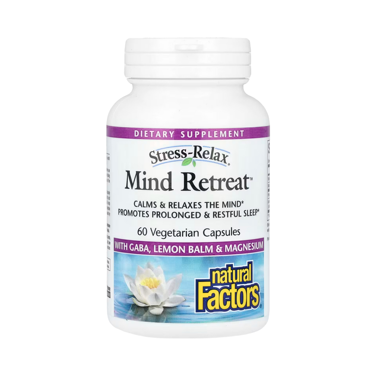 Natural Factors, Stress-Relax, Mind Retreat, 60 Vegetarian Capsules