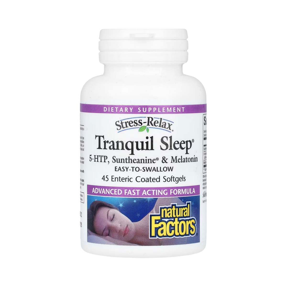 Natural Factors, Stress-Relax, Tranquil Sleep, 45 Enteric Coated Softgels