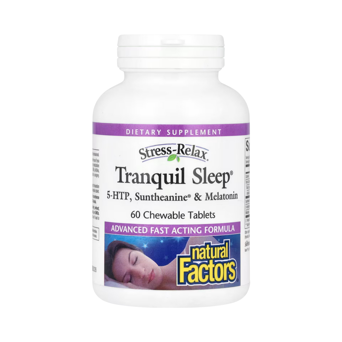 Natural Factors, Stress-Relax, Tranquil Sleep, 60 Chewable Tablets