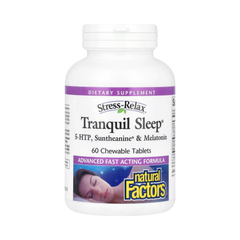 Natural Factors, Stress-Relax, Tranquil Sleep, 60 Chewable Tablets