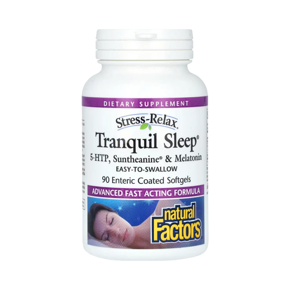 Natural Factors, Stress-Relax, Tranquil Sleep, 90 Enteric Coated Softgels