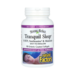 Natural Factors, Stress-Relax, Tranquil Sleep, 90 Enteric Coated Softgels