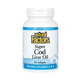 Natural Factors, Super Cod Liver Oil, 90 Softgels