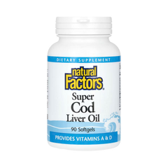 Natural Factors, Super Cod Liver Oil, 90 Softgels