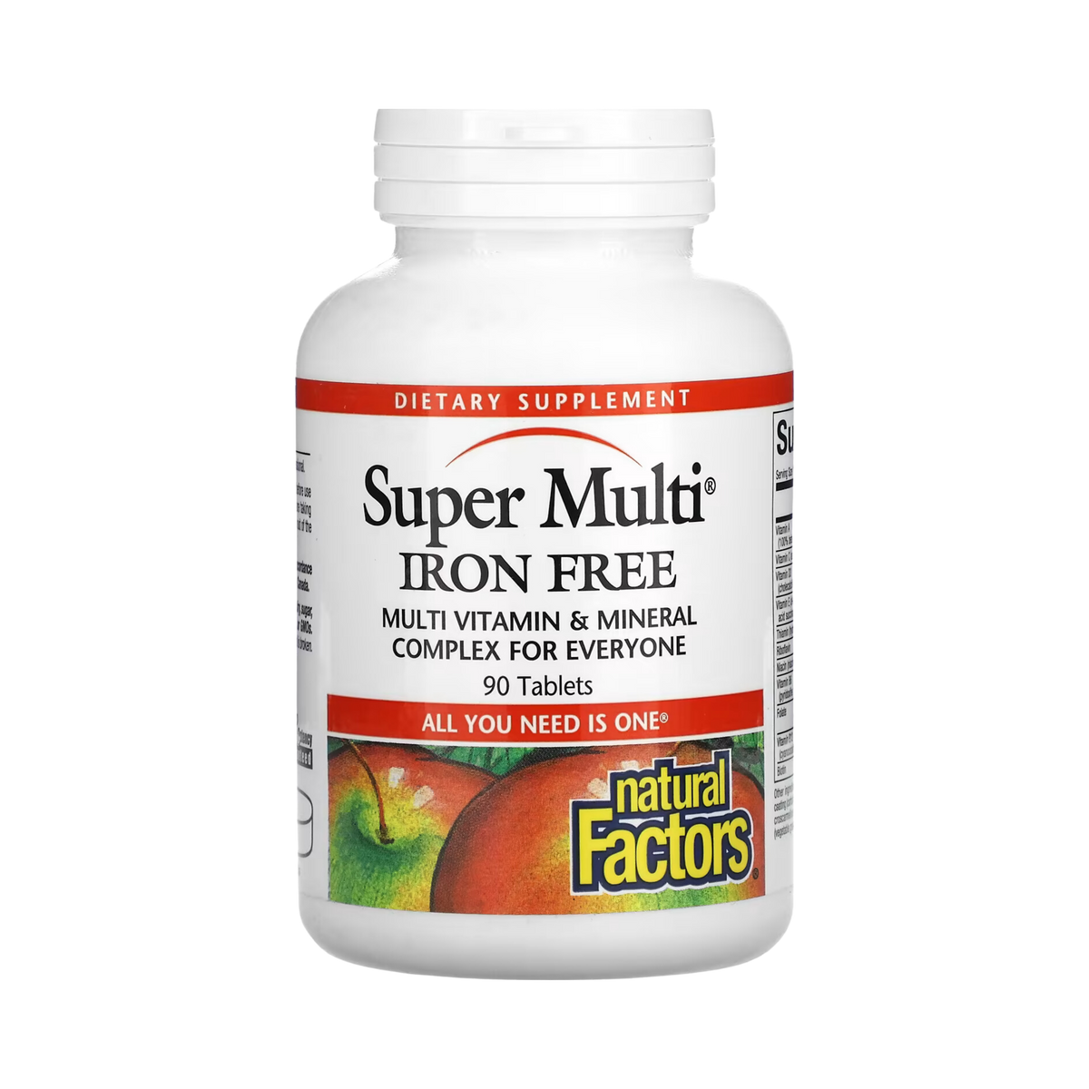 Natural Factors, Super Multi, Iron Free, 90 Tablets