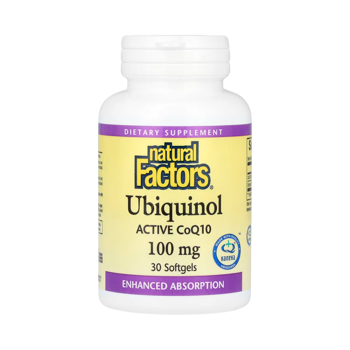 Natural Factors, Ubiquinol, Active CoQ10, 100 Mg, 30 Softgels