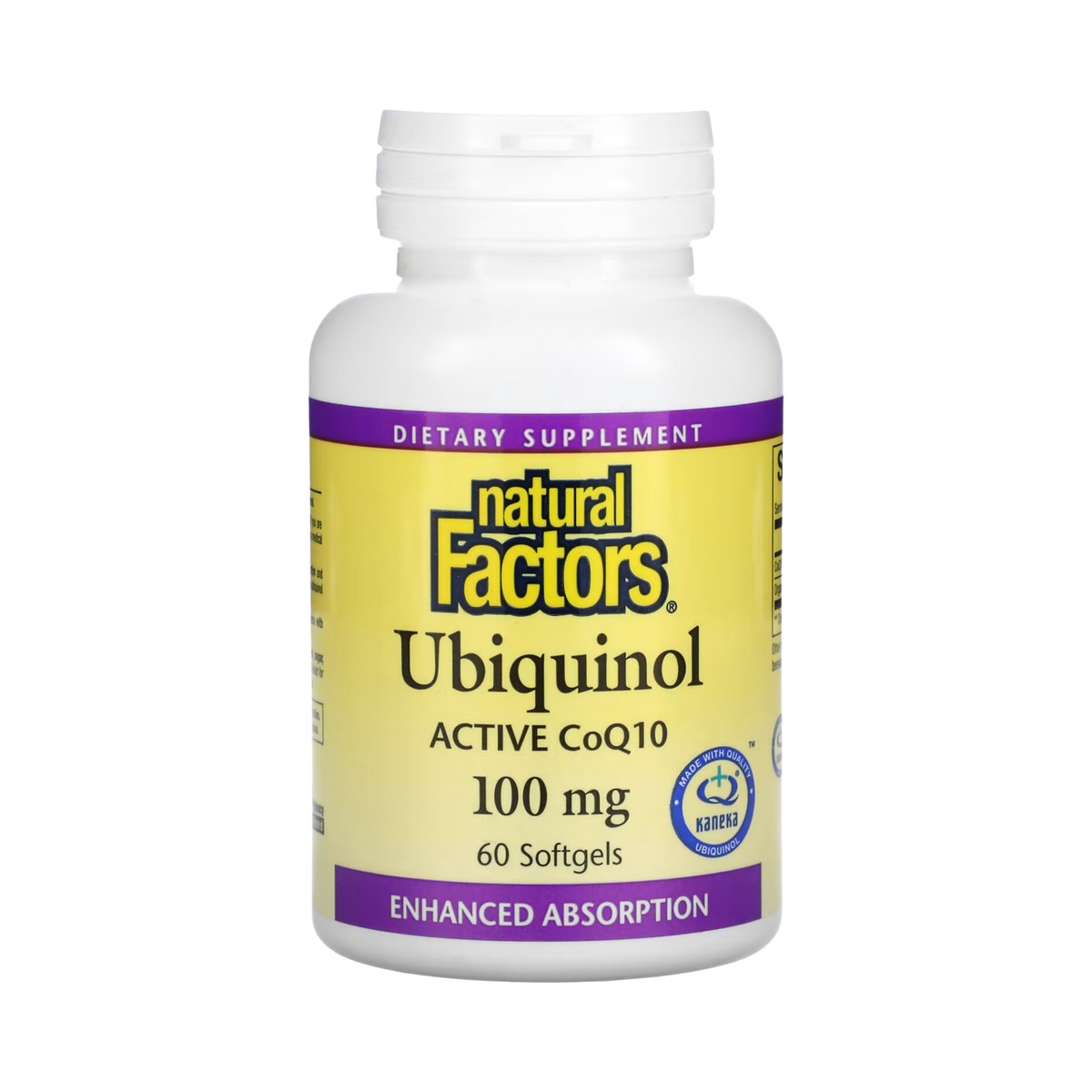 Natural Factors, Ubiquinol, Active CoQ10, 100 Mg, 60 Softgels