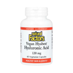 Natural Factors, Vegan Hyabest, Hyaluronic Acid, 120 Mg, 60 Vegetarian Capsules