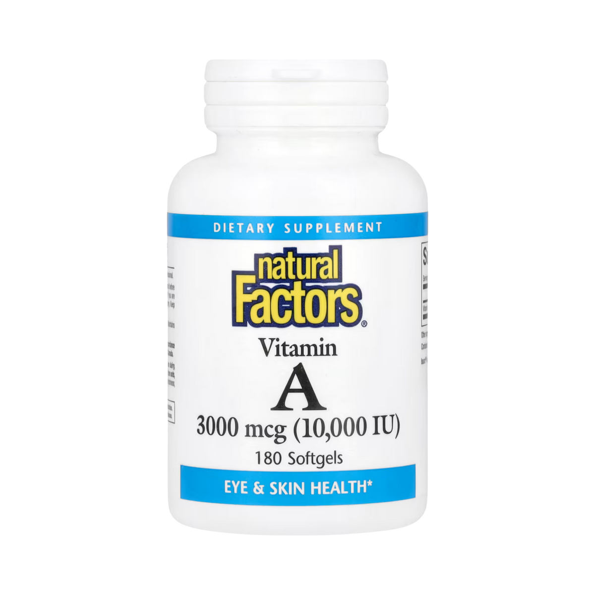 Natural Factors, Vitamin A, 3,000 Mcg (10,000 IU), 180 Softgels