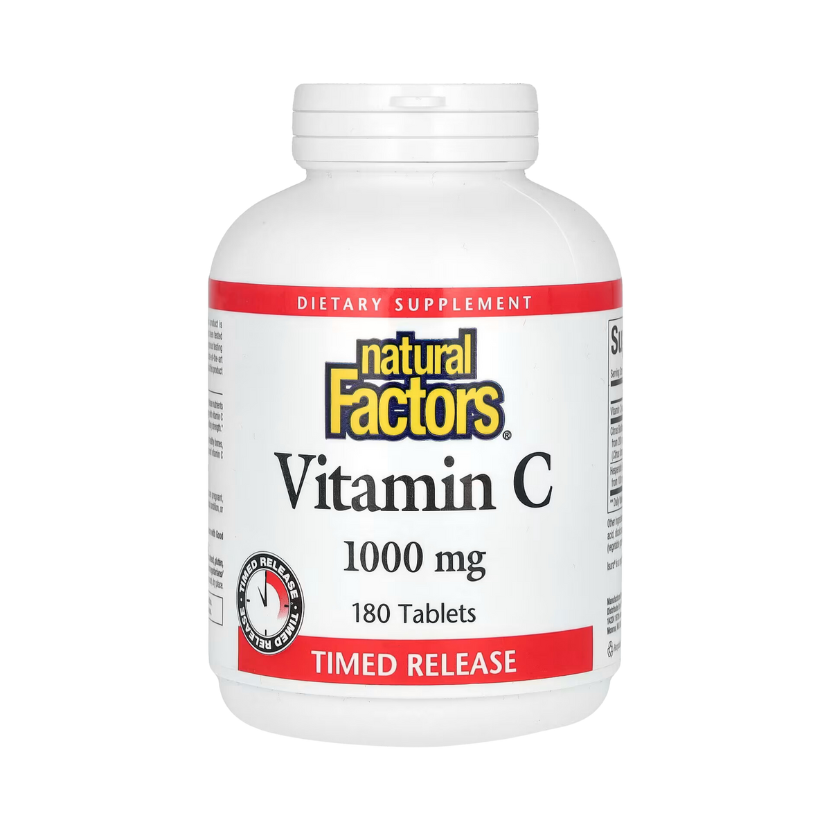 Natural Factors, Vitamin C, Time Release, 1,000 Mg, 180 Tablets