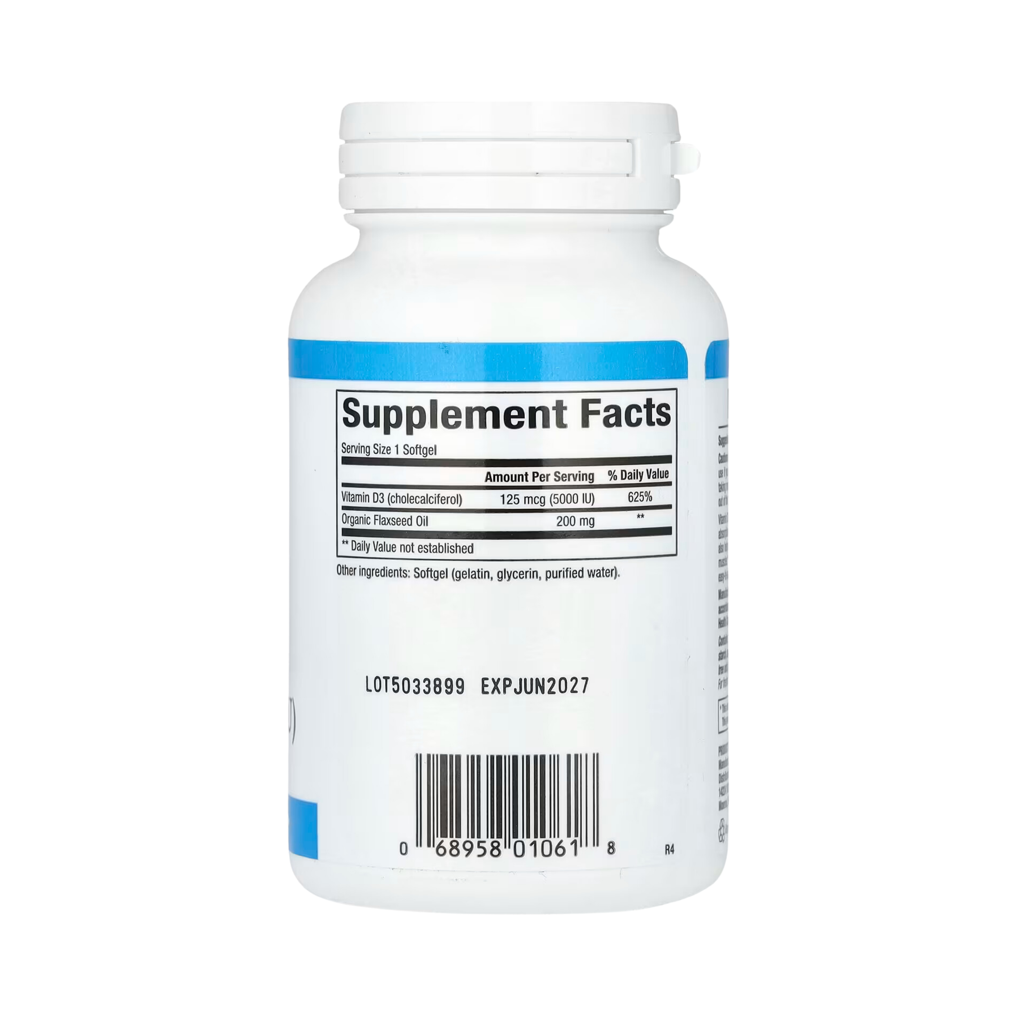 Natural Factors, Vitamin D3, 125 mcg (5,000 IU), 240 Softgels