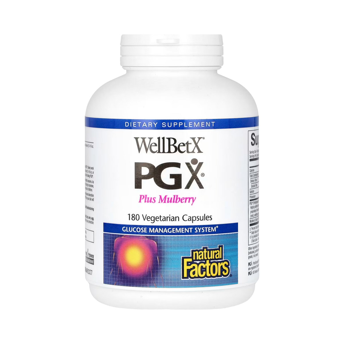 Natural Factors, WellBetX PGX, Plus Mulberry, 180 Vegetarian Capsules