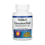 Natural Factors, WellBetX, CinnamonRich, 150 Mg, 60 Capsules