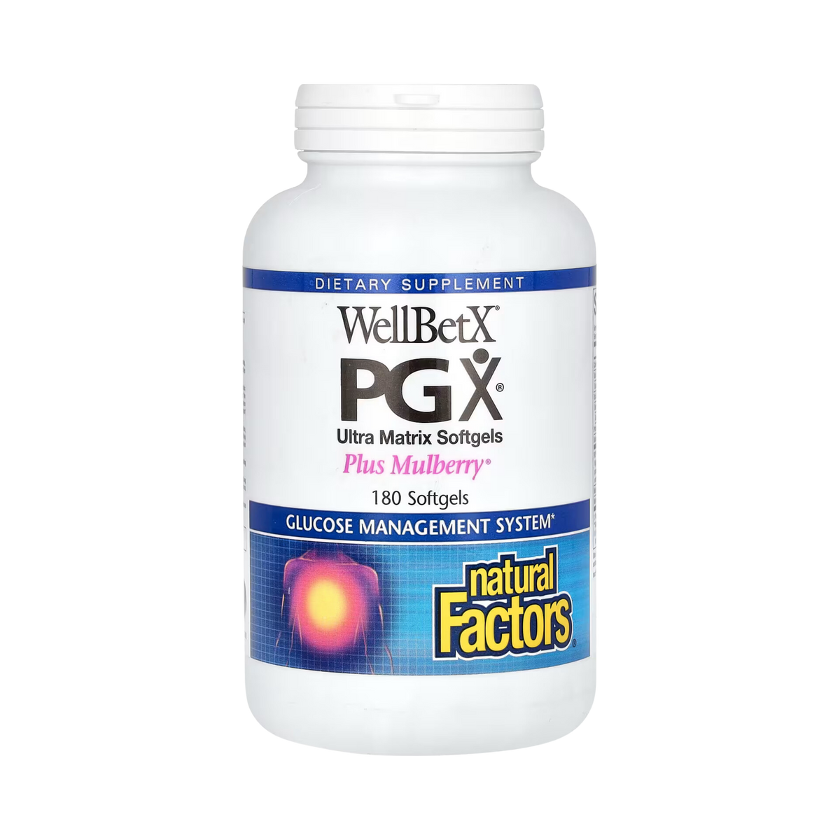 Natural Factors, WellBetX, PGX, Plus Mulberry, 180 Softgels