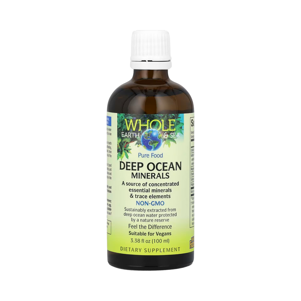 Natural Factors, Whole Earth & Sea, Deep Ocean Minerals, 3.38 Fl Oz