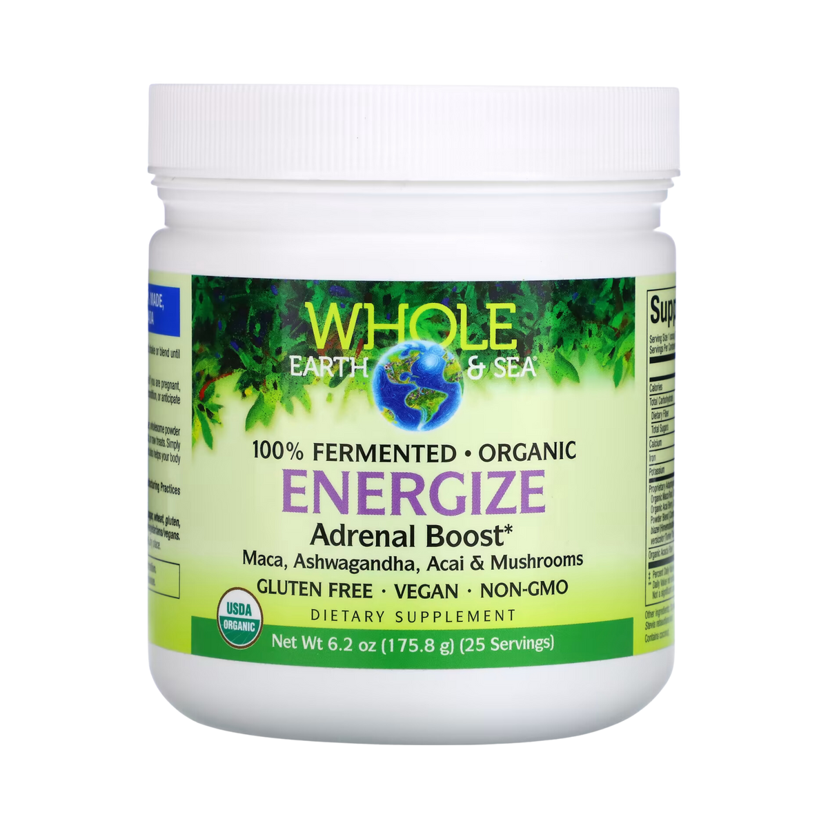 Natural Factors, Whole Earth & Sea, Energize Adrenal Boost, 6.2 Oz