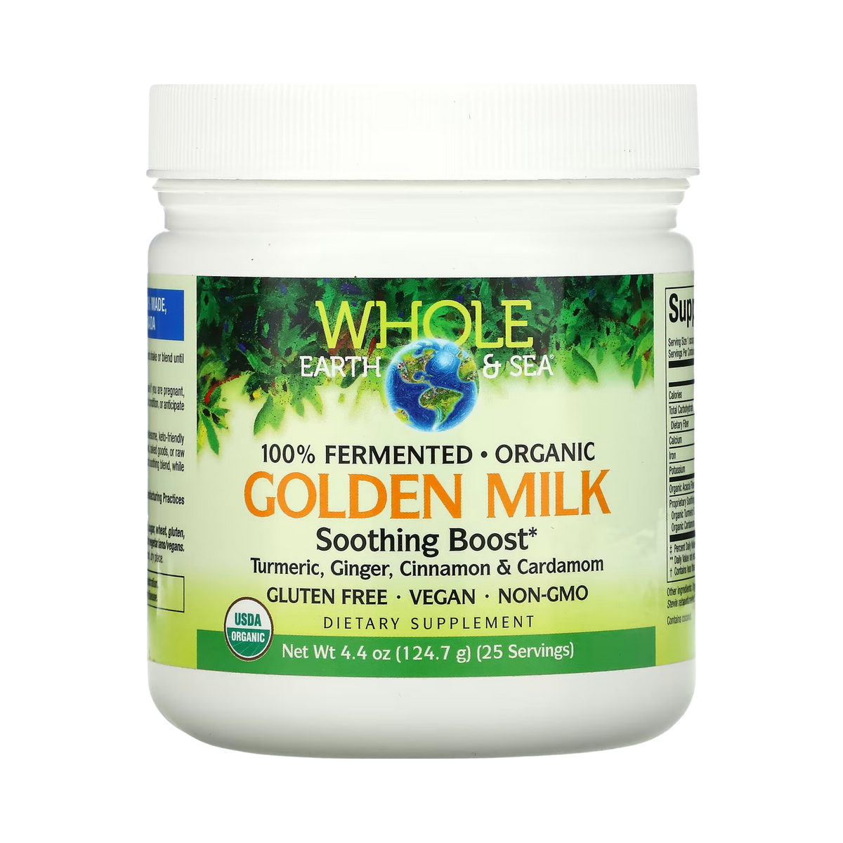 Natural Factors, Whole Earth & Sea, Golden Milk Soothing Boost, 4.4 Oz