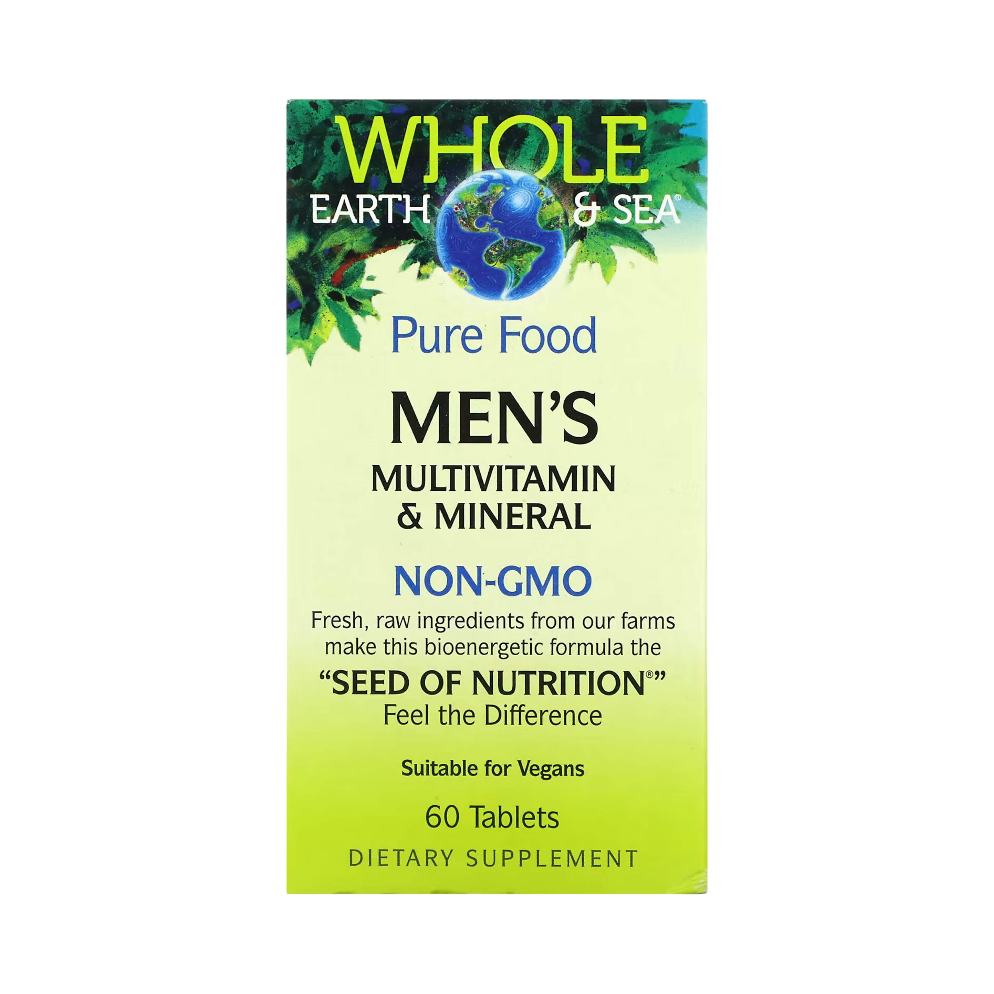 Natural Factors, Whole Earth & Sea, Men's Multivitamin & Mineral, 60 Tablets