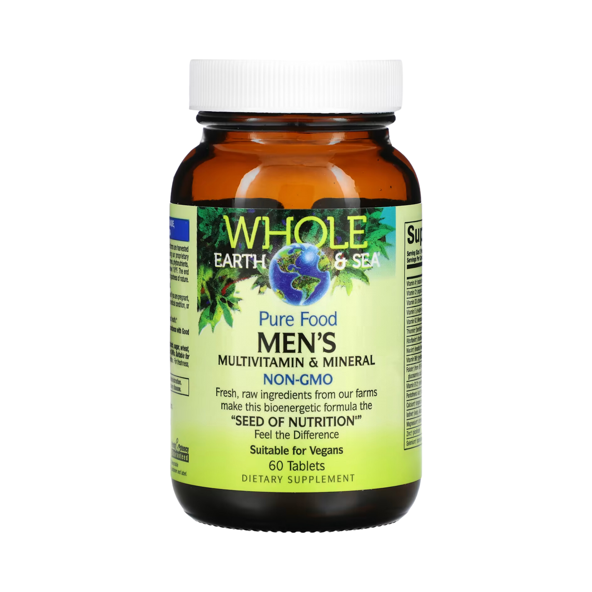 Natural Factors, Whole Earth & Sea, Men's Multivitamin & Mineral, 60 Tablets