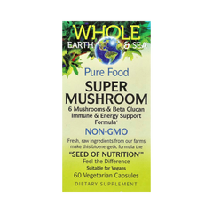 Natural Factors, Whole Earth & Sea, Super Mushroom, 60 Vegetarian Capsules