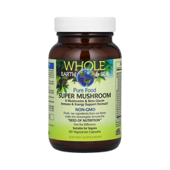 Natural Factors, Whole Earth & Sea, Super Mushroom, 60 Vegetarian Capsules