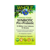 Natural Factors, Whole Earth & Sea, Whole Food Synbiotic Pre+Probiotic, 10 Billion, 60 Vegetarian Capsules