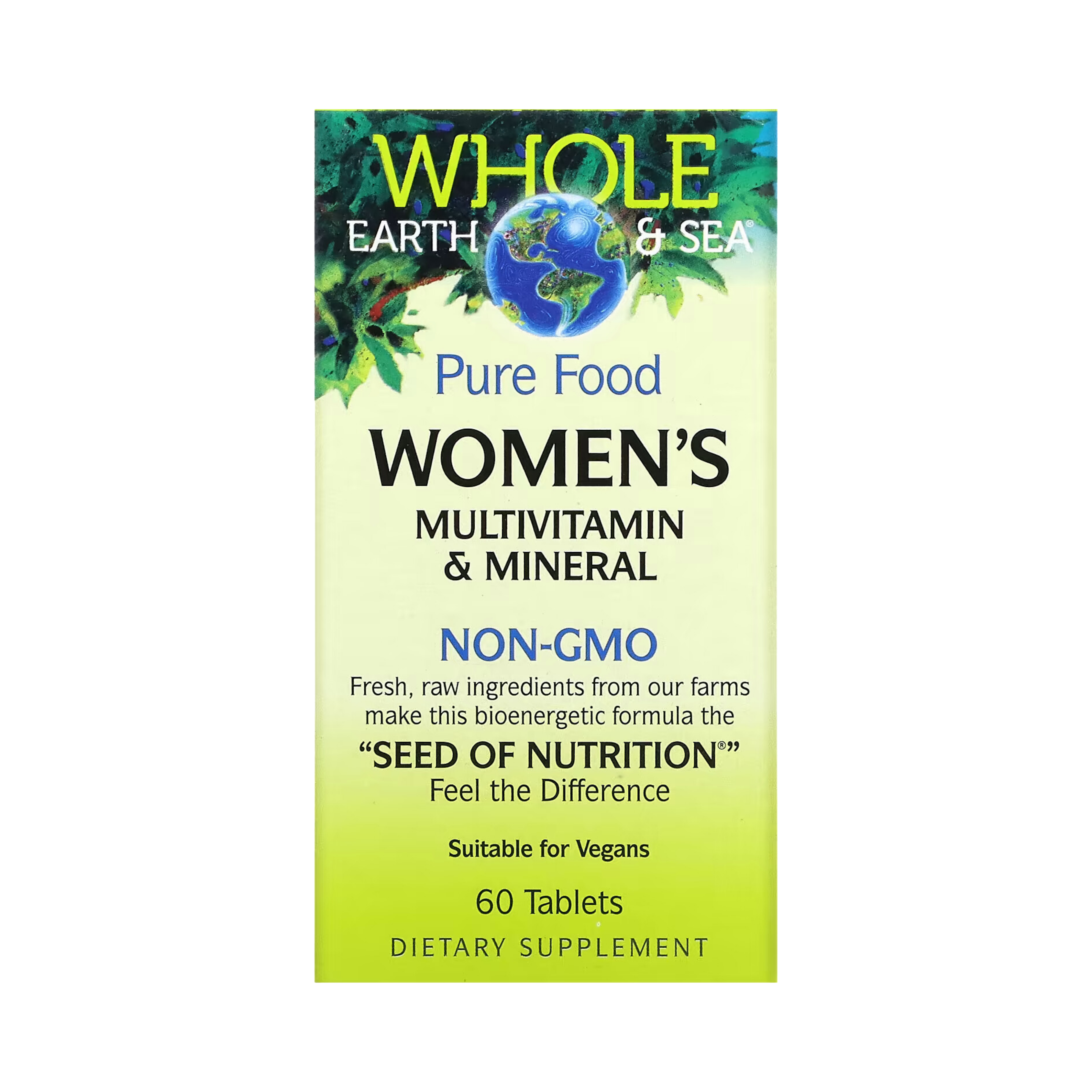 Natural Factors, Whole Earth & Sea, Women's Multivitamin & Mineral, 60 Tablets