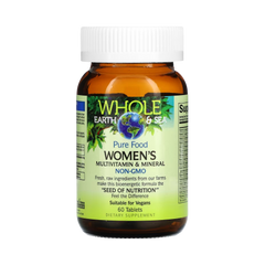 Natural Factors, Whole Earth & Sea, Women's Multivitamin & Mineral, 60 Tablets