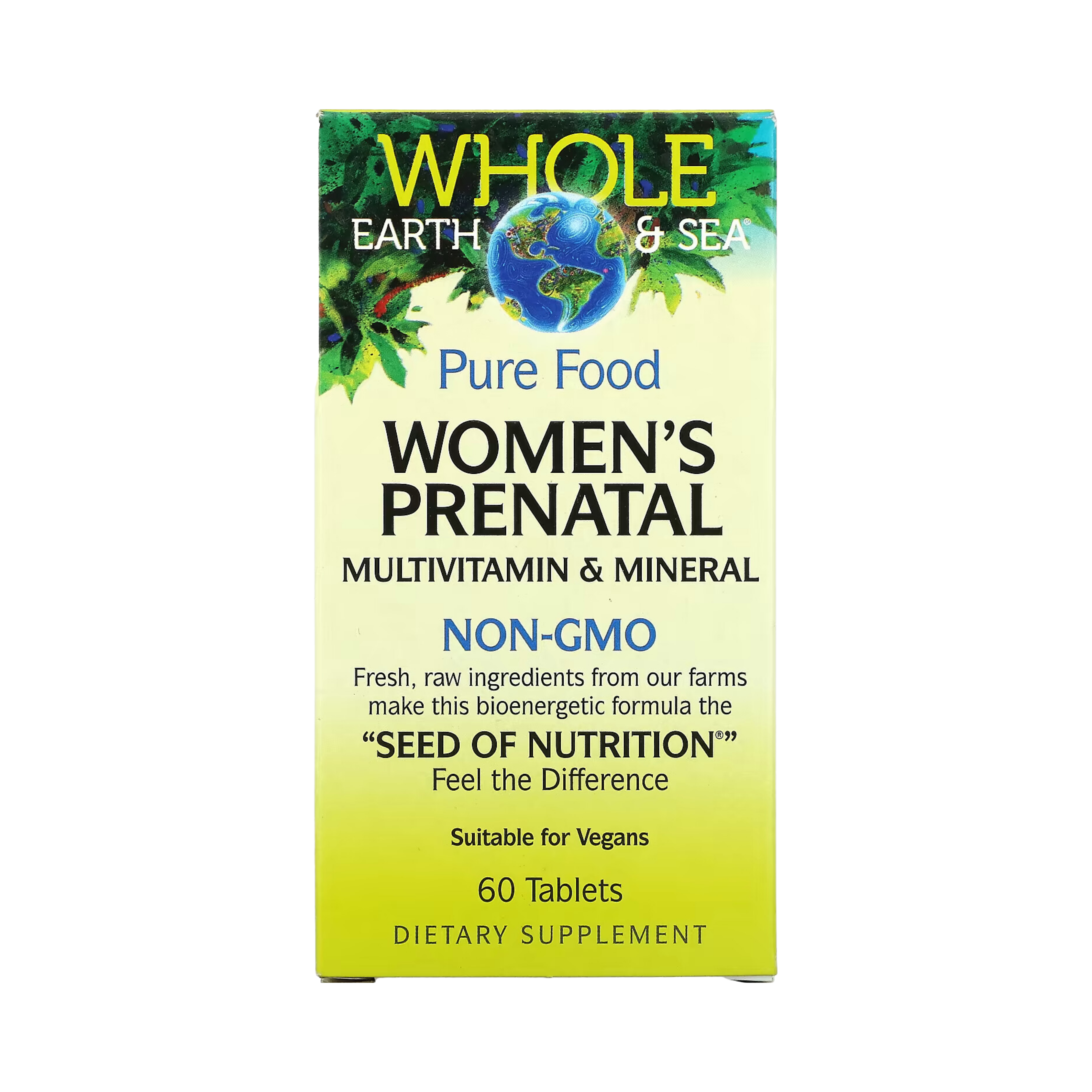 Natural Factors, Whole Earth & Sea, Women's Prenatal Multivitamin & Mineral, 60 Tablets