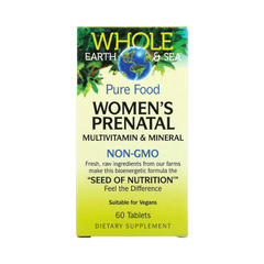 Natural Factors, Whole Earth & Sea, Women's Prenatal Multivitamin & Mineral, 60 Tablets