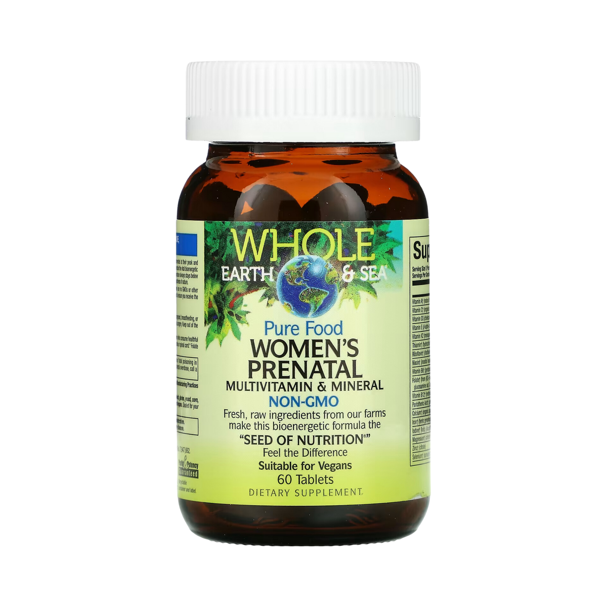 Natural Factors, Whole Earth & Sea, Women's Prenatal Multivitamin & Mineral, 60 Tablets