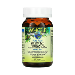 Natural Factors, Whole Earth & Sea, Women's Prenatal Multivitamin & Mineral, 60 Tablets