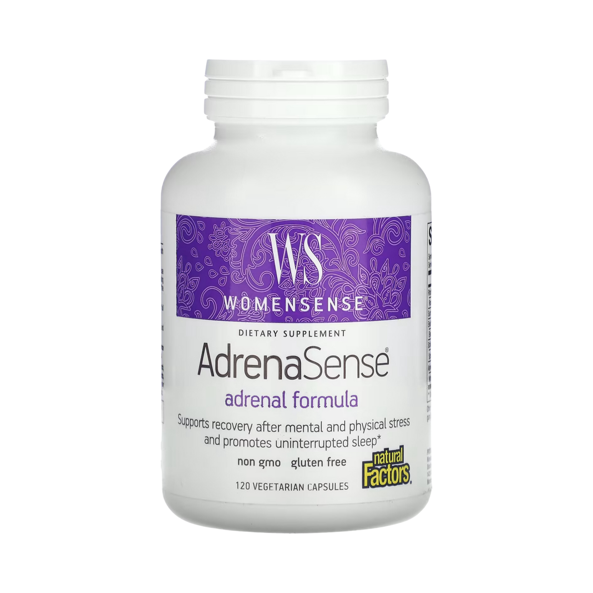 Natural Factors, WomenSense, AdrenaSense, Adrenal Formula, 120 Vegetarian Capsules