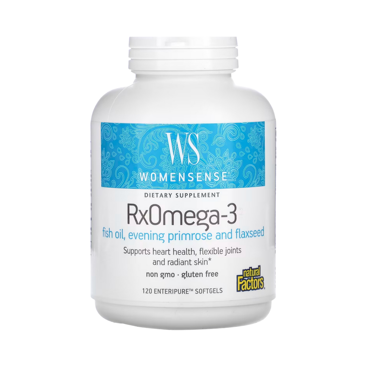 Natural Factors, WomenSense, RxOmega-3, 120 Enteripure Softgels