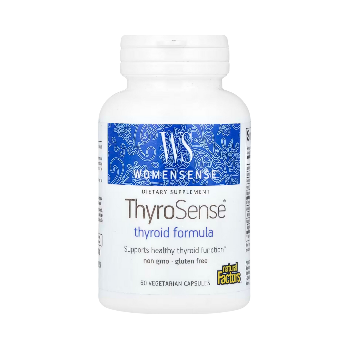 Natural Factors, WomenSense, ThyroSense, Thyroid Formula, 60 Vegetarians Capsules