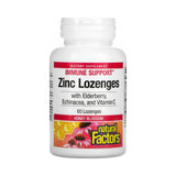 Natural Factors, Zinc Lonzenges, With Elderberry, Echinacea & Vitamin C, Honey Blossom, 60 Lozenges