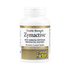 Natural Factors, Zymactive, Double Strength, 30 Enteric Coated Tablets