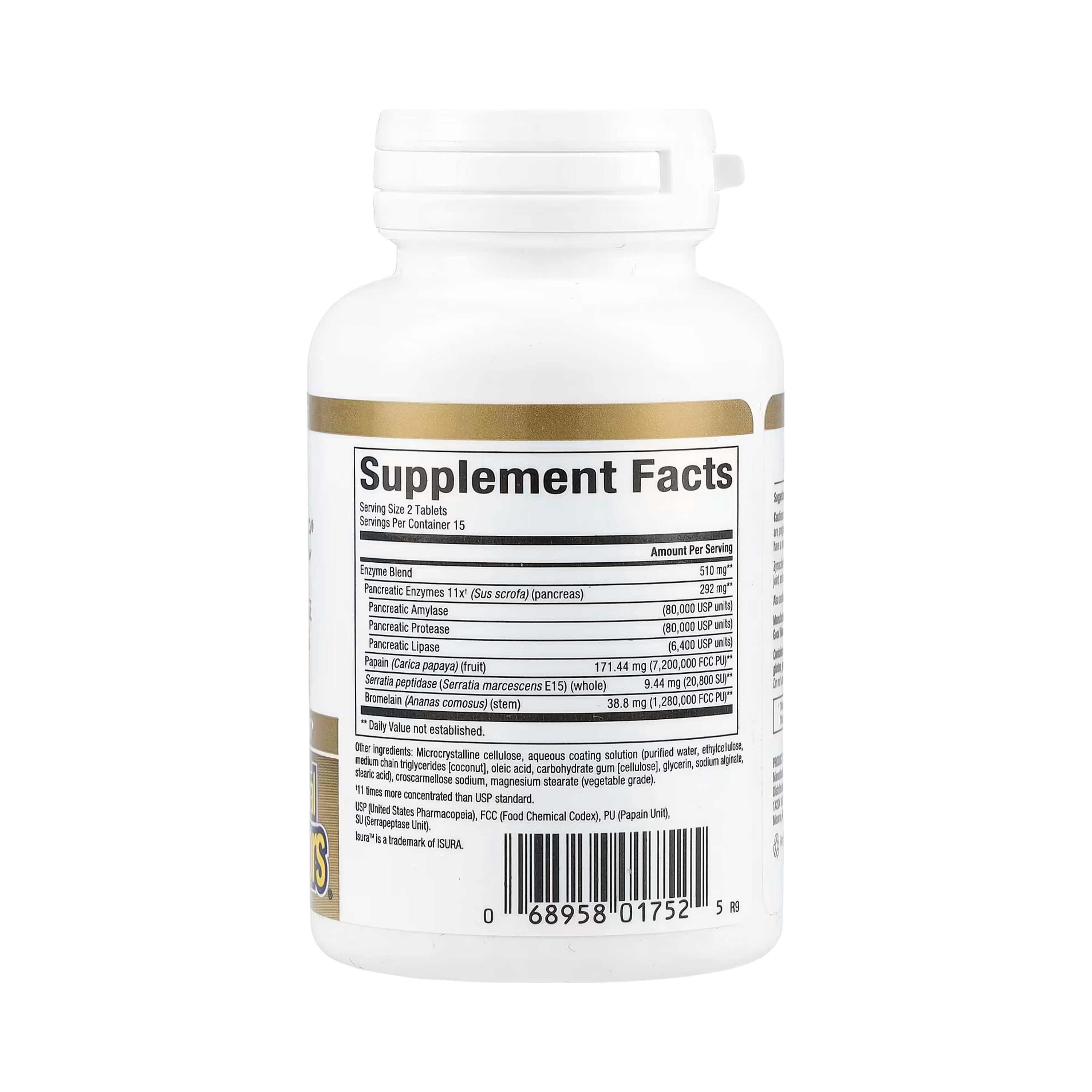 Natural Factors, Zymactive, Double Strength, 30 Enteric Coated Tablets