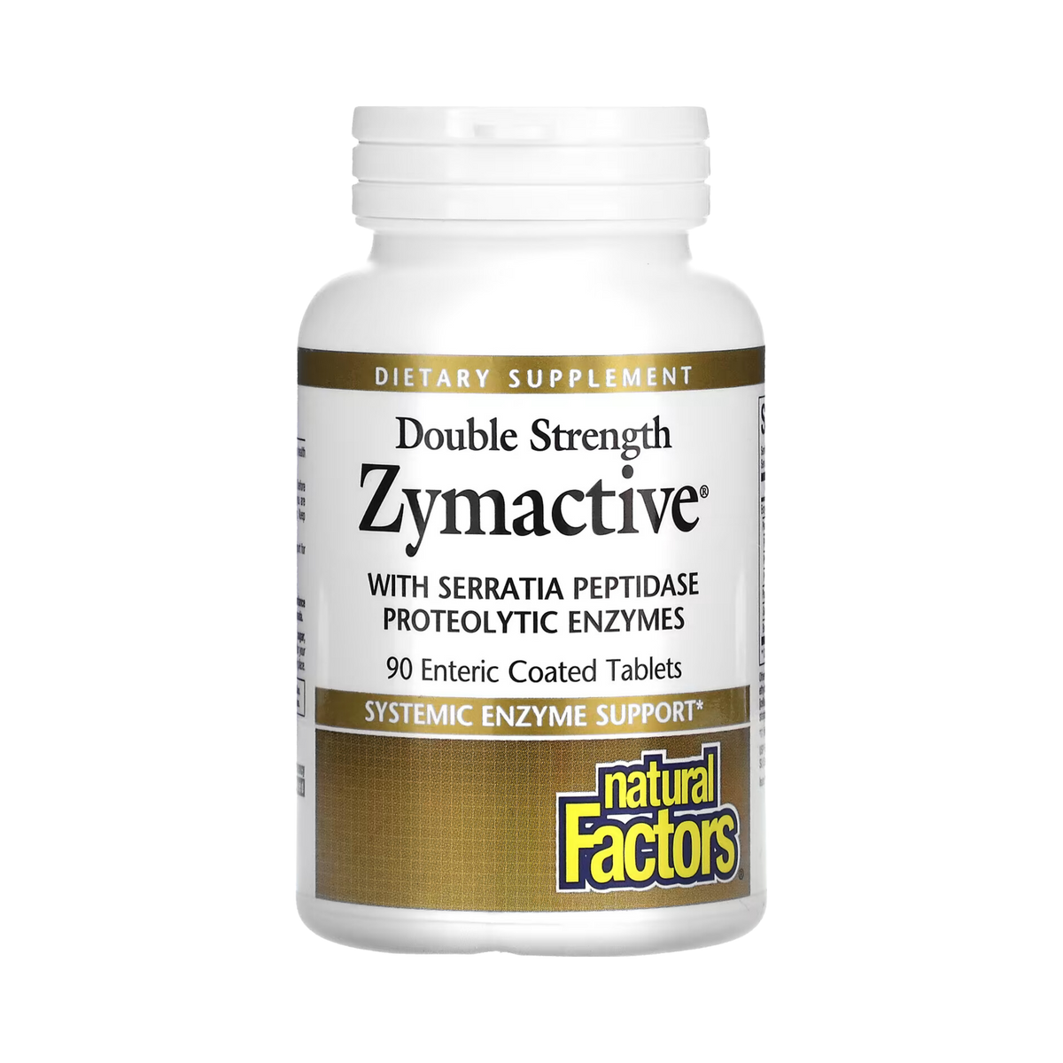 Natural Factors, Zymactive, Double Strength, 90 Enteric Coated Tablets