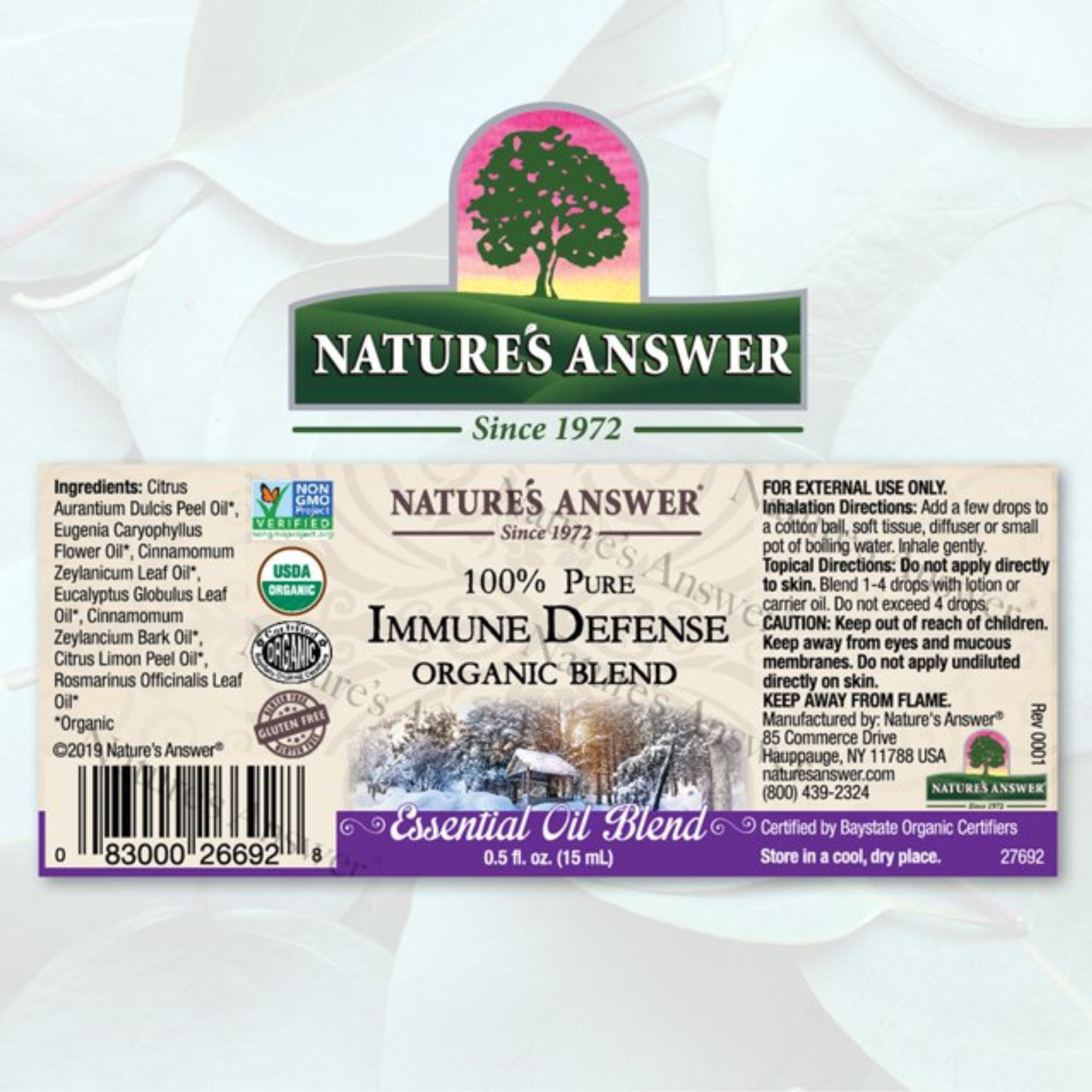 Nature's Answer - Immune Defense Essential Oil, 0.5 OZ