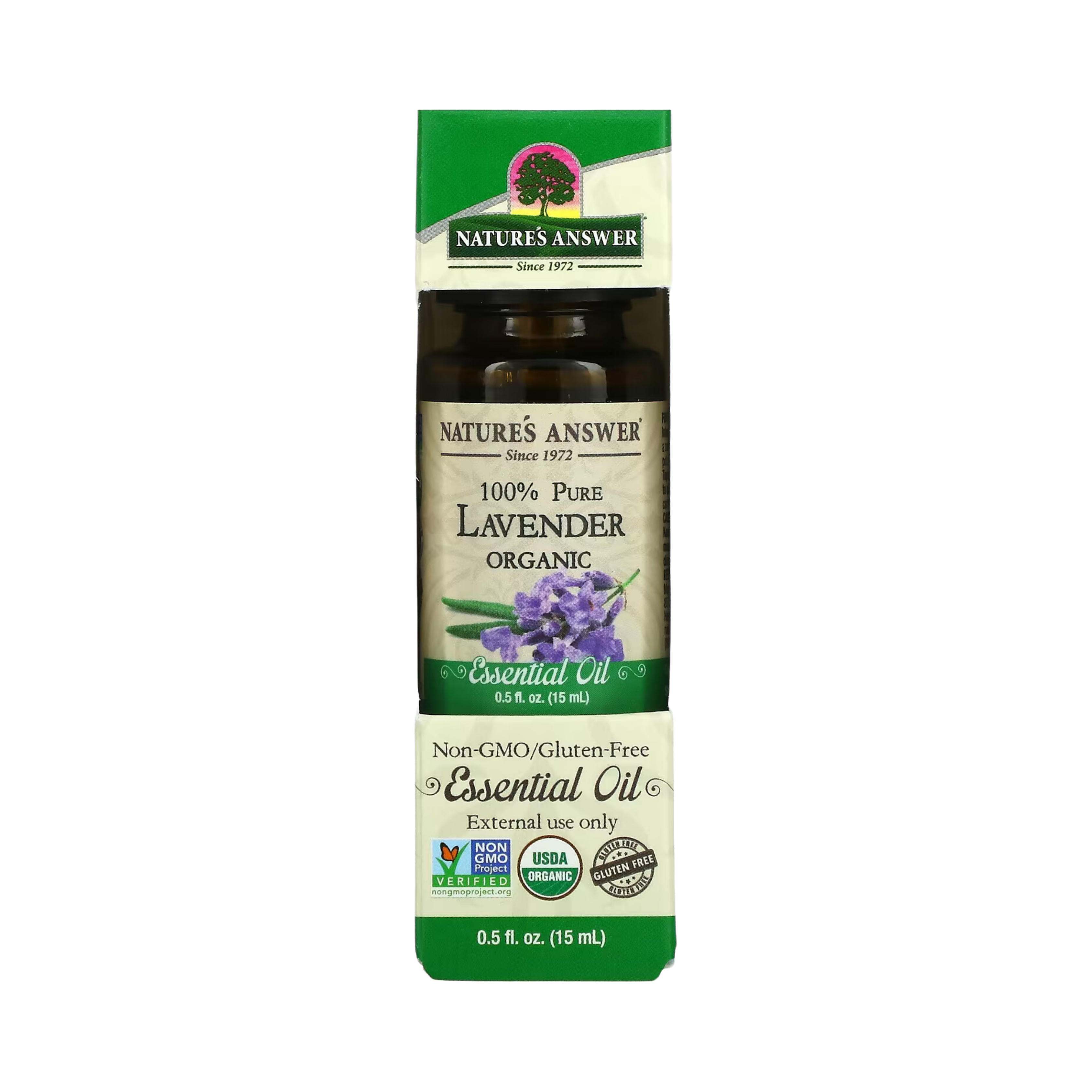 Nature's Answer - Organic Essential Oil, Lavender, 0.5 OZ