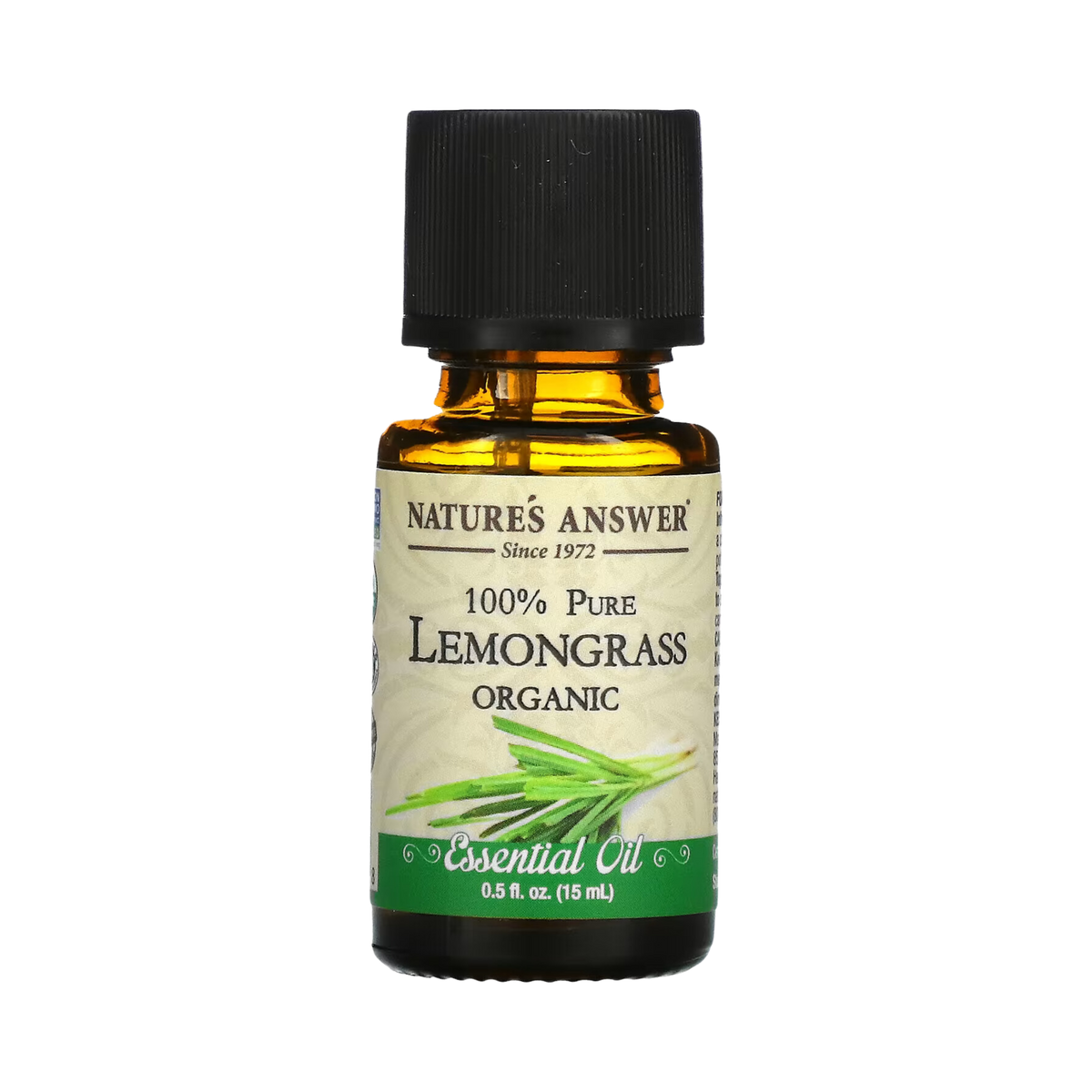 Nature's Answer - Organic Essential Oil, Lemongrass, 0.5 OZ