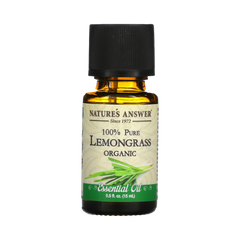 Nature's Answer - Organic Essential Oil, Lemongrass, 0.5 OZ