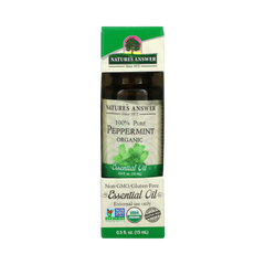 Nature's Answer - Organic Essential Oil, Peppermint, 0.5 OZ