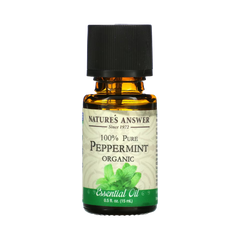 Nature's Answer - Organic Essential Oil, Peppermint, 0.5 OZ