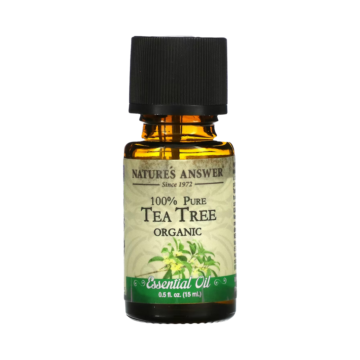 Nature's Answer  - Organic Tea Tree Essential Oil, 0.5 OZ