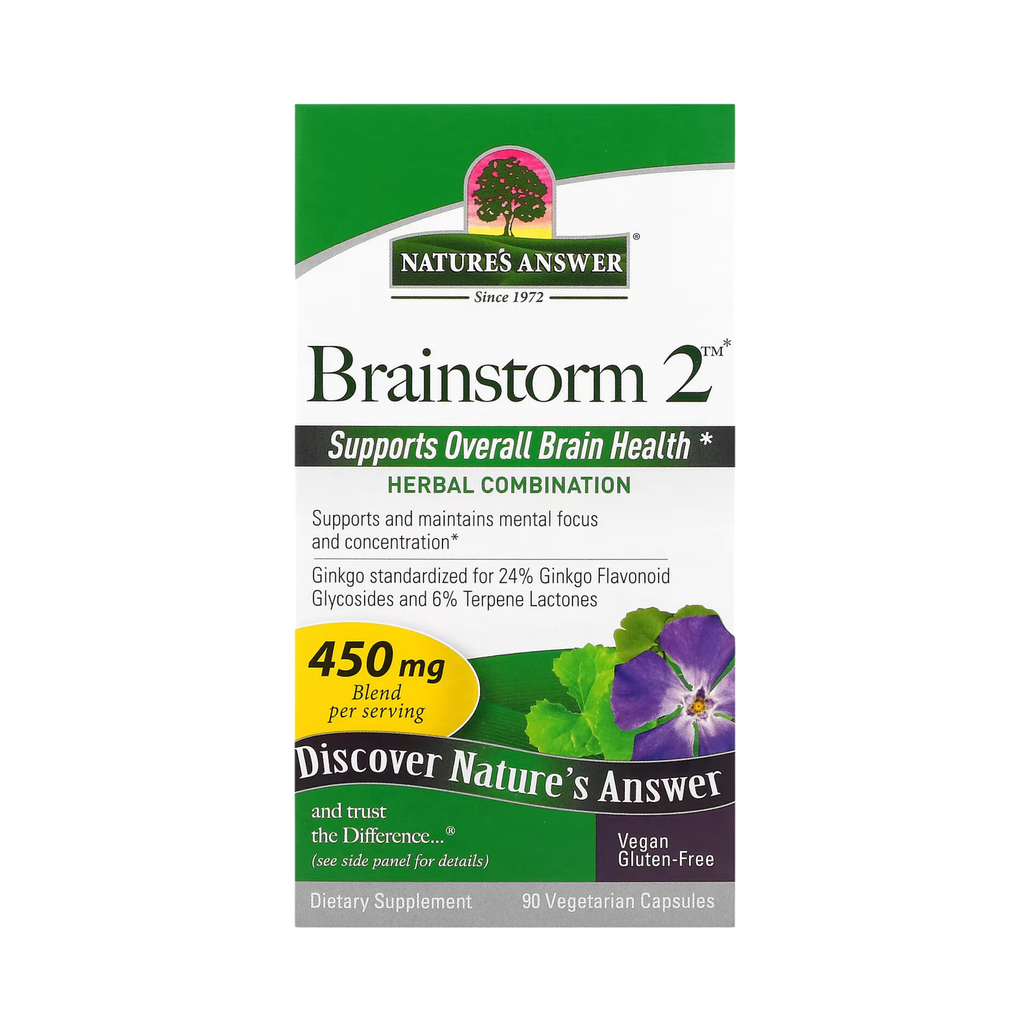 Nature’s Answer - Brainstorm 2, 90 Capsules